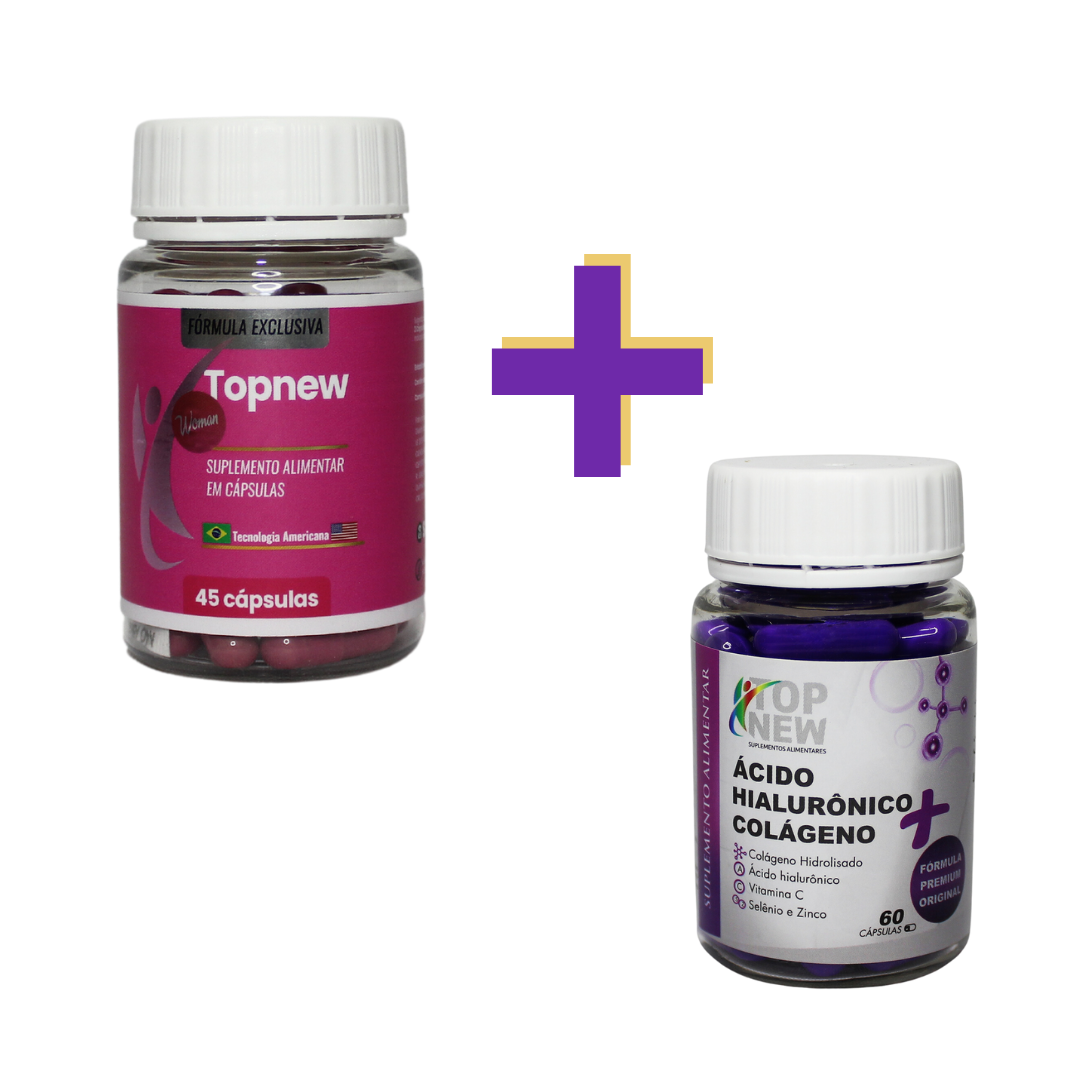 Topnew Woman + Ácido Hialurônico Colágeno